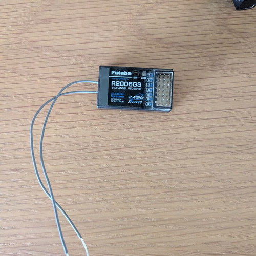 Futaba T6J remote control and R2006GS receiver used