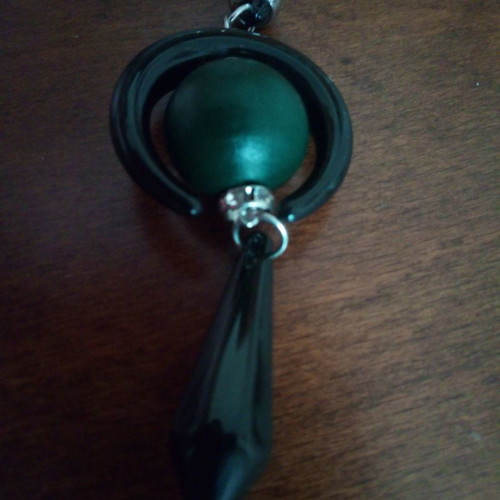 Witchy pendant used with inverted black bone moon and pendulum