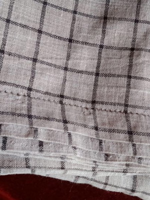 Linen tablecloth new 250x145 cm with handmade azouraki