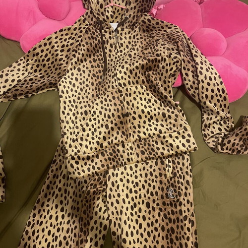 Juicy Couture Leopard velvet set like new, XS