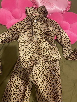 Juicy Couture Leopard velvet set like new, XS