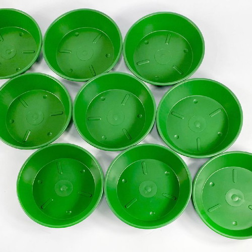 Set of 9 cactus pots 7cm with 14cm saucers new, for small plants