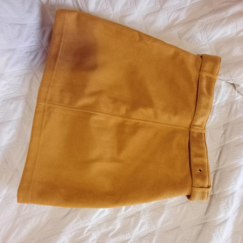 Velvet skirt like new, short, dark beige color, size XS