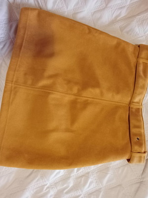 Velvet skirt like new, short, dark beige color, size XS