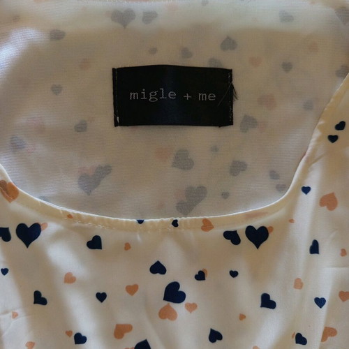 Migle + Me dress used, mini sugar color with hearts