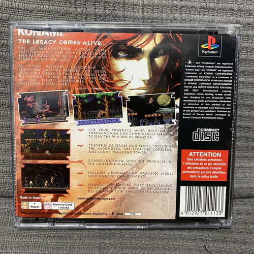 Castlevania Chronicles PlayStation 1 used, English PAL with manual