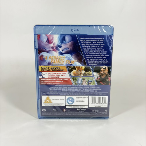 Sonic The Hedgehog 2 Blu-ray new, with English subtitles