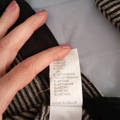 Attrattivo long-sleeve blouse like new, black and gray, size S