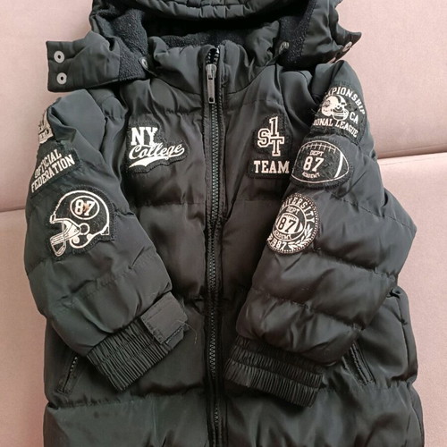 Orchestra black used jacket 2 years old with fleece lining and detachable hood