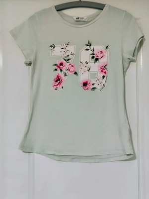 H&M t-shirt S 14 years used, multicolor everyday wear