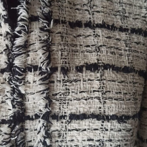 Pinko Tweed coat like new, black-white, Italian size 40