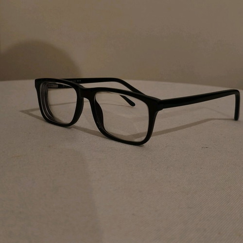 Unisex Black Cellulose Acetate Glasses Like New