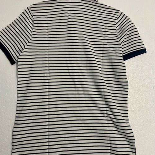 Nike Striped Polo Shirt size M like new, black and white with navy