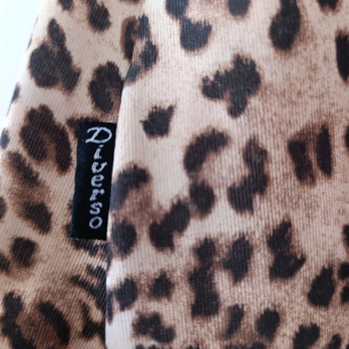 Midi dress animal print H&M like new, asymmetric