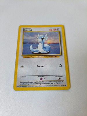 Dratini Base Set 1999 Pokemon card used condition