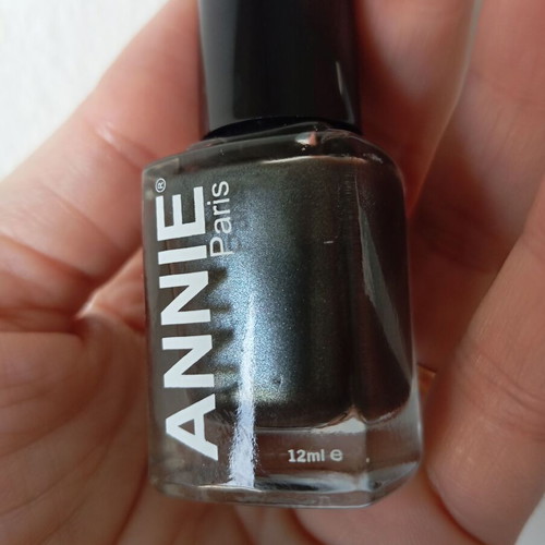 Annie nail polish new, dark gray pearl 12 ml