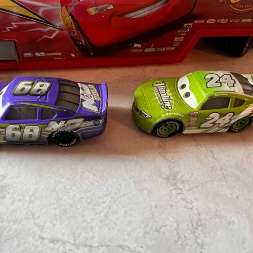 Disney Pixar Cars die-cast racers set of 2 like new