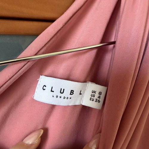 Club London maternity dress used, pink, size S