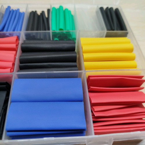 Heat shrink tubing new, set of 580 pieces with box