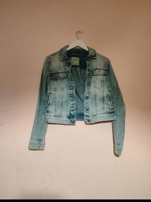 Τζιν jacket Pull & Bear μεταχειρισμένο, μέγεθος small, μπλε
