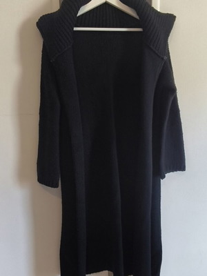 Badila long black cardigan, one size