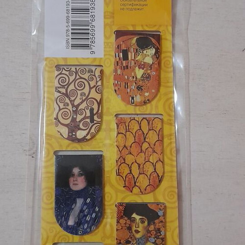 Magnetic bookmarks Gustav Klimt new, set of 6 designs