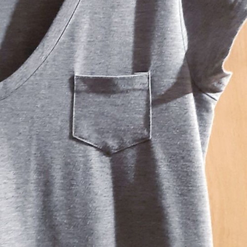 Zara long dress gray cotton, like new, M/L