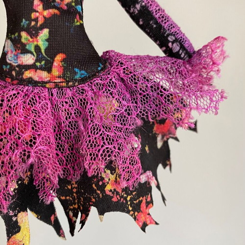 Dress for Monster High G1 Freaky Fusion Bonita Femur doll used