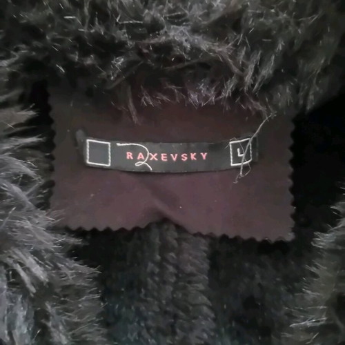 Raxevsky fur jacket black like new, size L