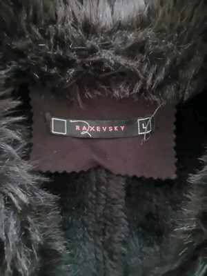 Raxevsky fur jacket black like new, size L