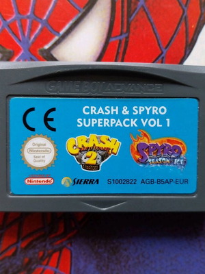 Crash & Spyro συλλεκτικές κασέτες Nintendo σαν καινούργιες, τόμοι 1, 2, 3
