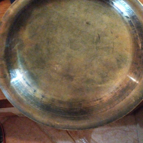 Decorative brass or copper wall plate like new, Egyptian souvenir