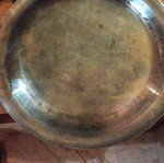 Decorative brass or copper wall plate like new, Egyptian souvenir