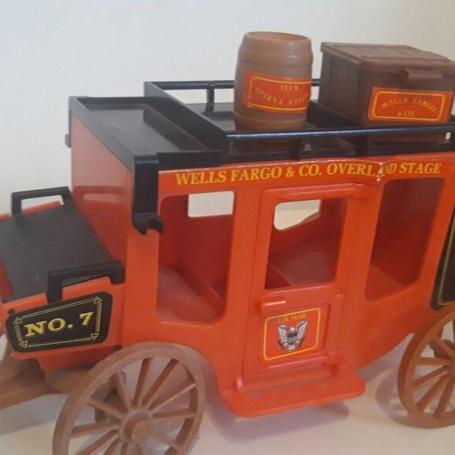 Playmobil vintage 90's carriage with four horses used