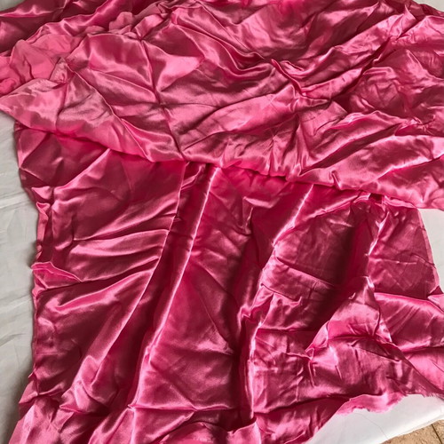 Satin fabric scraps set new in various colors