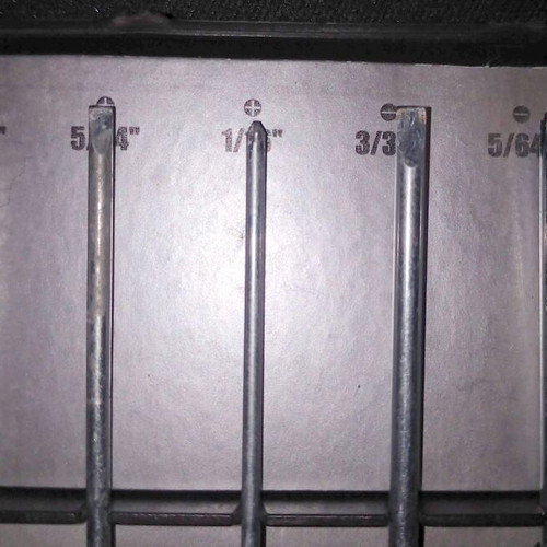 Set of small precision screwdrivers like new in case