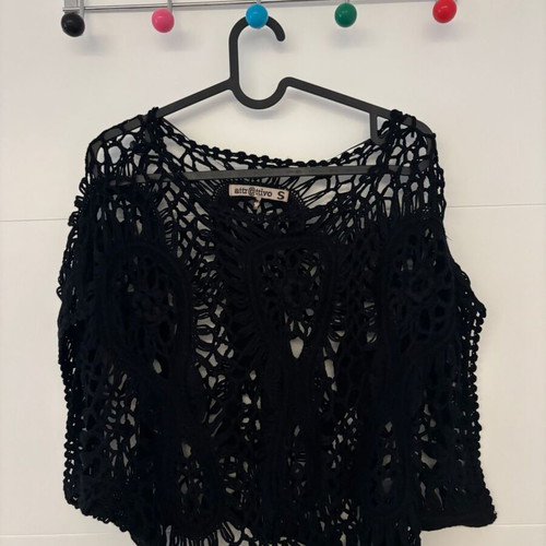 Attrattivo perforated blouse like new, size S