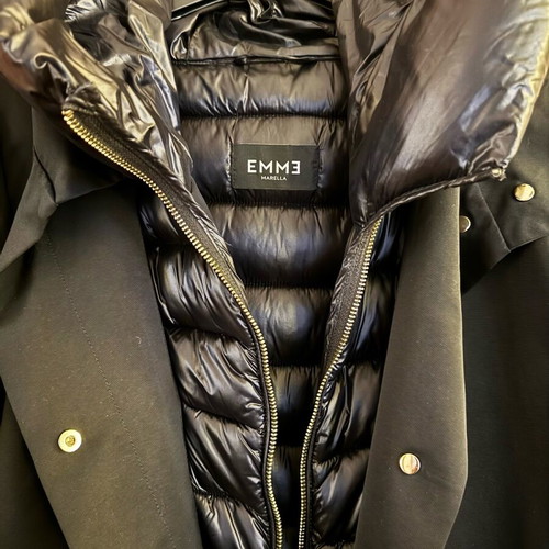 Emma Marella black puffer jacket like new, size XL