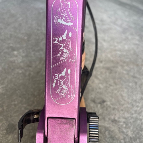 Children's folding aluminum scooter mid5 used with brake and suspension