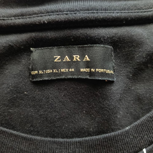 Zara Men Striped T-Shirt XL Like New Black and White