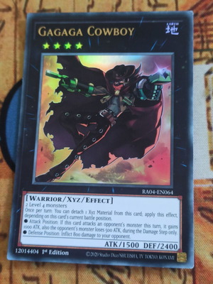 Yu-Gi-Oh! Gagaga Cowboy κάρτα Xyz, Ultra Rare 1st Edition
