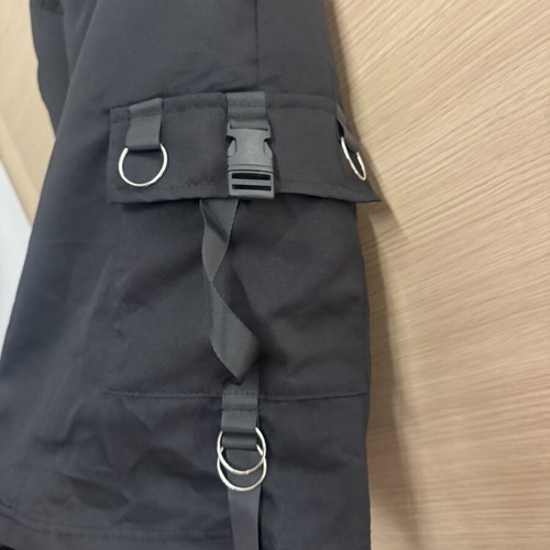Shein Black Cargo Shorts Techwear Style Like New, Size L
