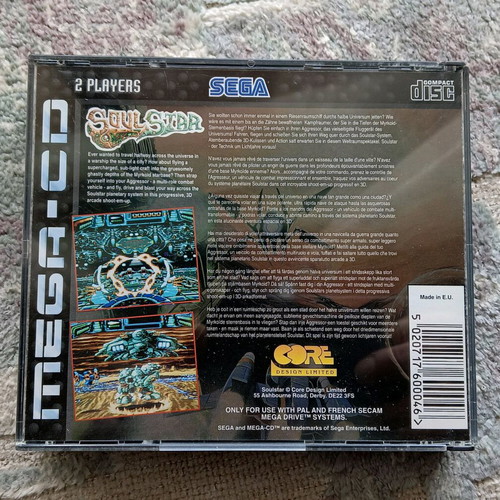 SoulStar Mega CD for Sega CD like new