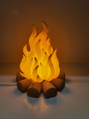 Φωτιστικό Camp Fire σαν καινούργιο με τροφοδοσία USB και διακόπτη
