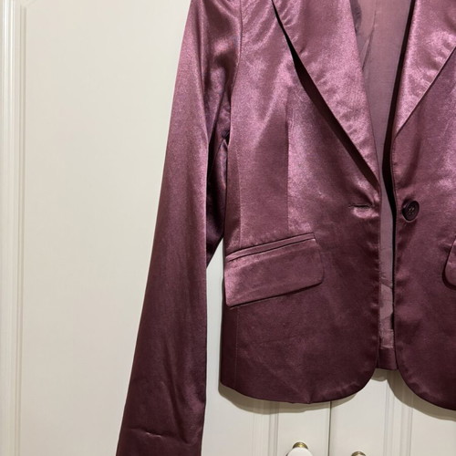Ysatis silk jacket like new, pink-purple