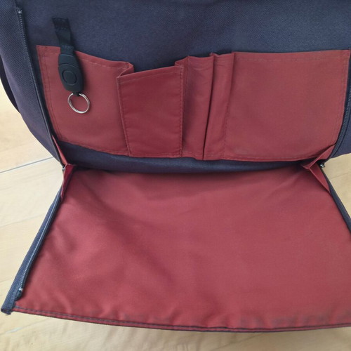 Delsey messenger bag used, gray, laptop compatible