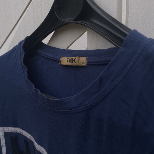 T-shirt men blue XL like new with print