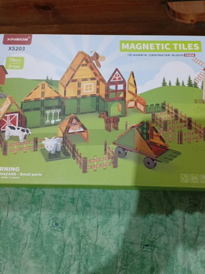 BW Magnetic Tiles Farm 76pcs educational set