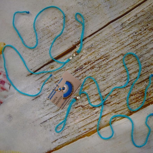 Barefoot veer foot jewelry blue new