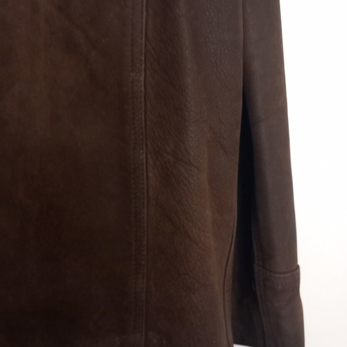 Antica Pelletteria men's jacket XL made in Italy, like new, brown leather nubuck